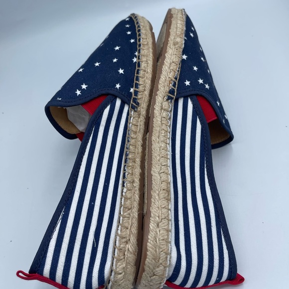 Talbots Izzy Star Printed cotton Espadrille shoes women size 10.5 - Picture 6 of 12